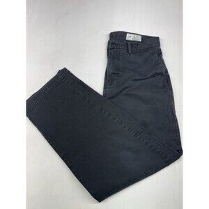 Gap Men's Modern Khakis Baggy Fit Black Pants Chinos Measures 30x29